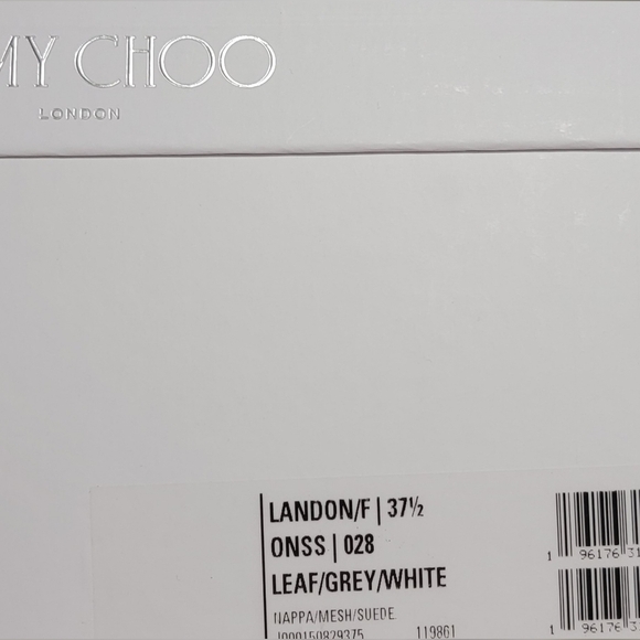 AUTHENTIC JIMMY CHOO Landon Low Top Sneakers Women's 37.5 / 7.5 - Picture 7 of 8